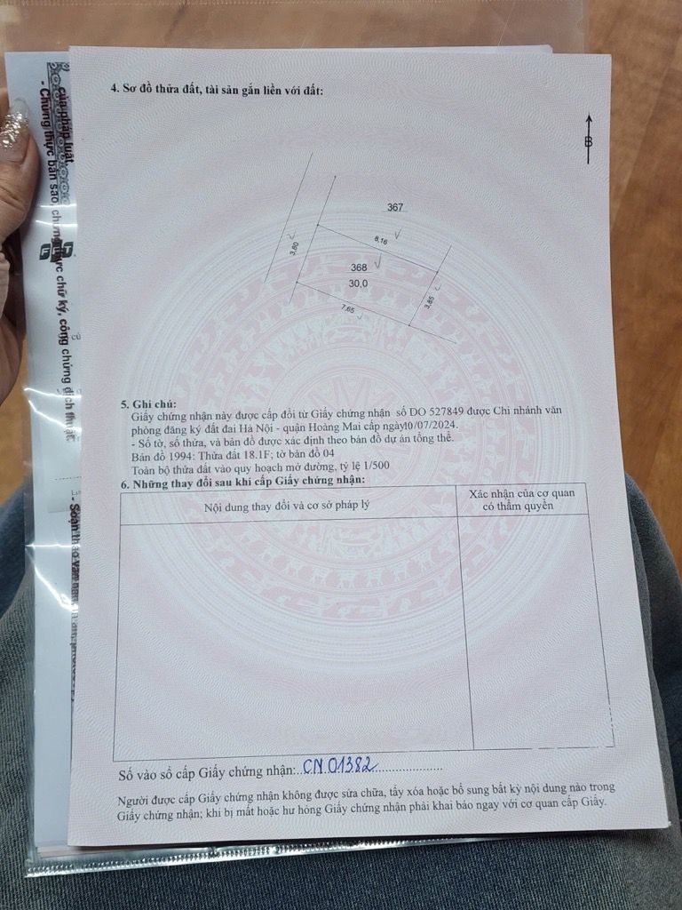 Bán nhà Hoàng Liệt - diện tích 30m2 5 tầng - ô tô 7 chỗ qua nhà - giá 6,7 tỷ