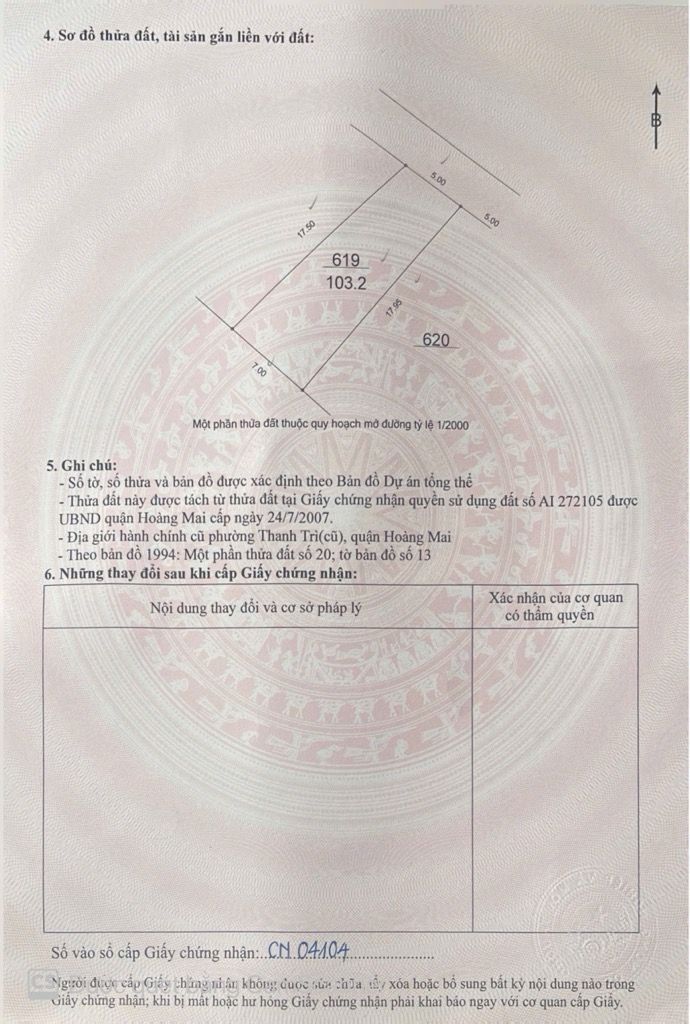 Bán nhà Nguyễn Khoái - diện tích 103m2 1 tầng - ô tô đỗ cửa - giá 17,5 tỷ