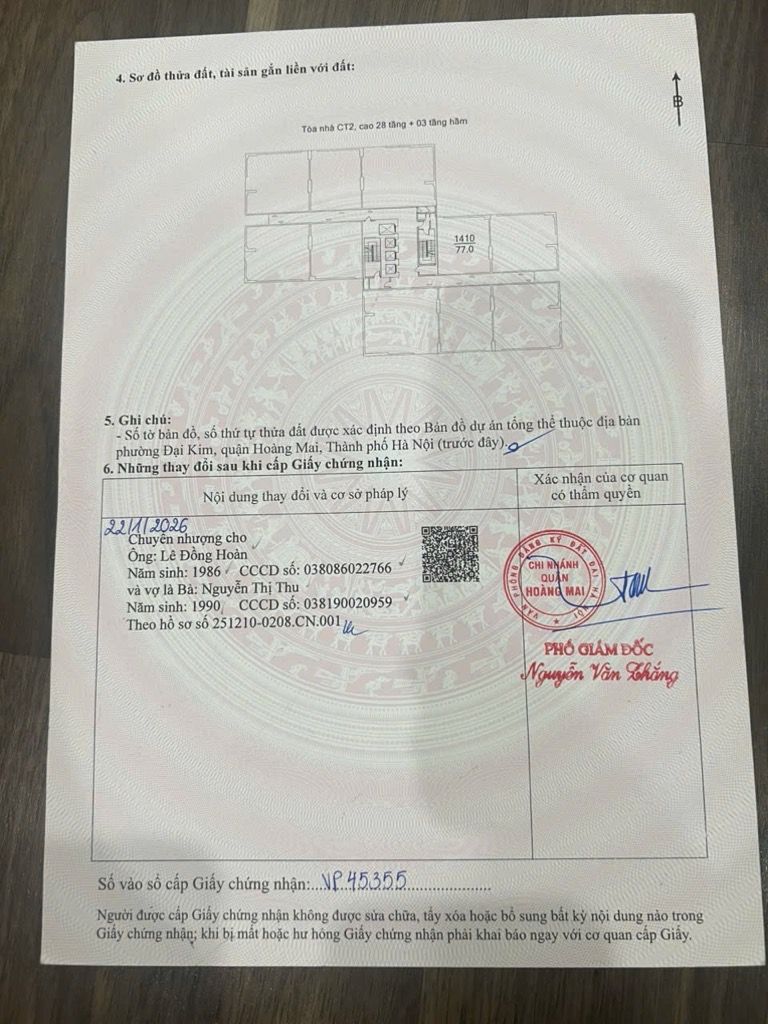 Bán nhà Đại Kim - diện tích 77m2 1 tầng - Sổ đỏ chính chủ - giá 6,7 tỷ