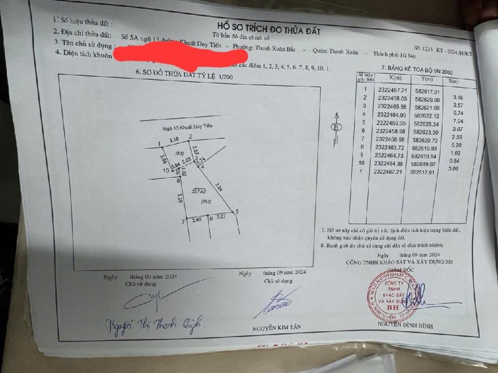 Bán nhà Khuất Duy Tiến - diện tích 33.7m2 1 tầng - Ô TÔ - KINH DOANH - giá 5 tỷ