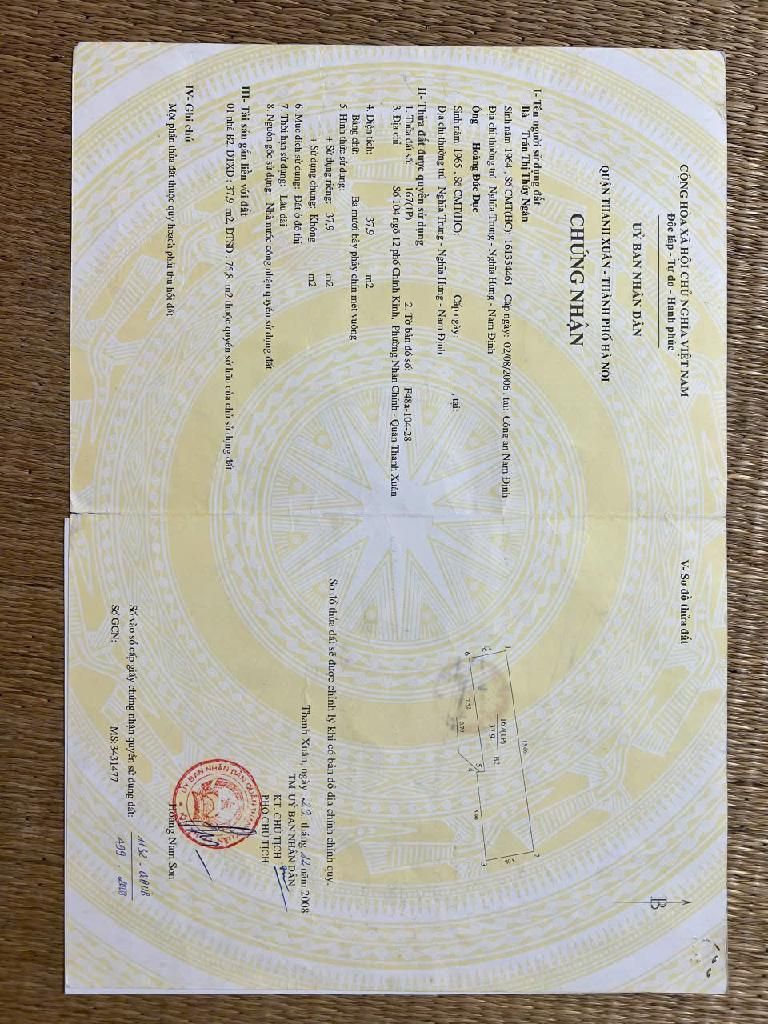 Bán nhà Chính Kinh - diện tích 37,9m2 4 tầng - MẶT NGÕ KINH DOANH - giá 8,6 tỷ