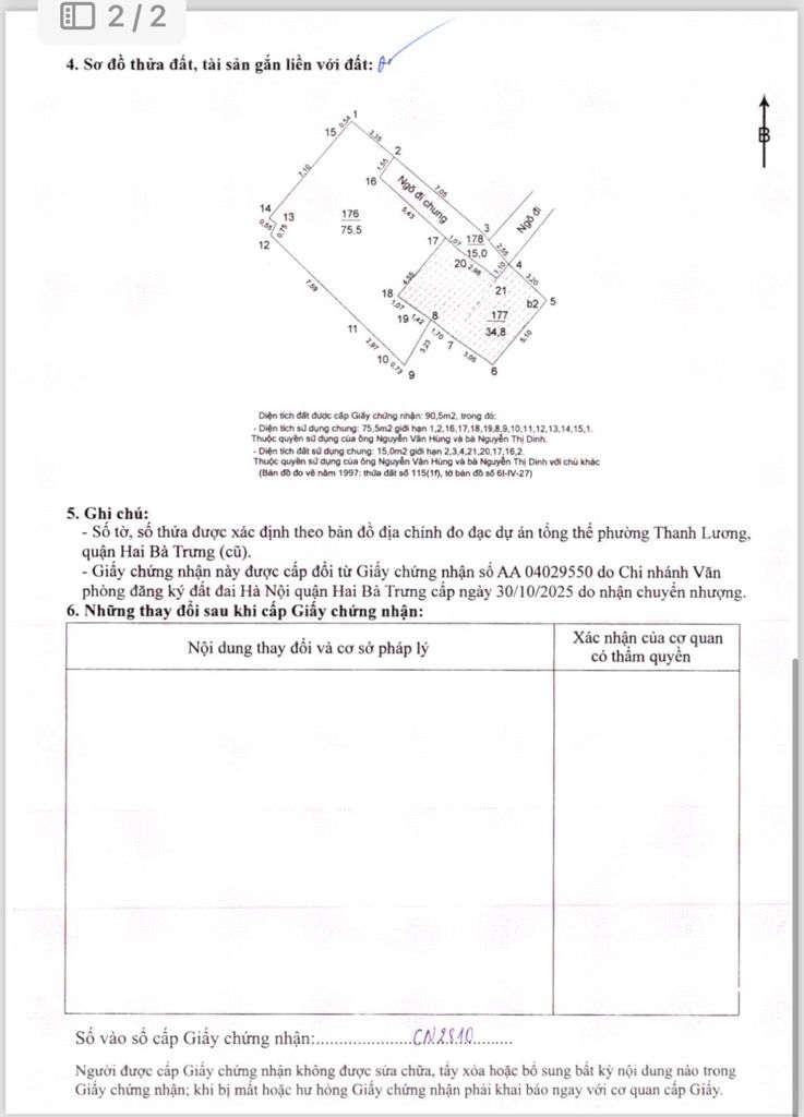 Bán nhà Minh Khai - diện tích 75.5m2 1 tầng - Ngõ 555 - giá 12,6 tỷ