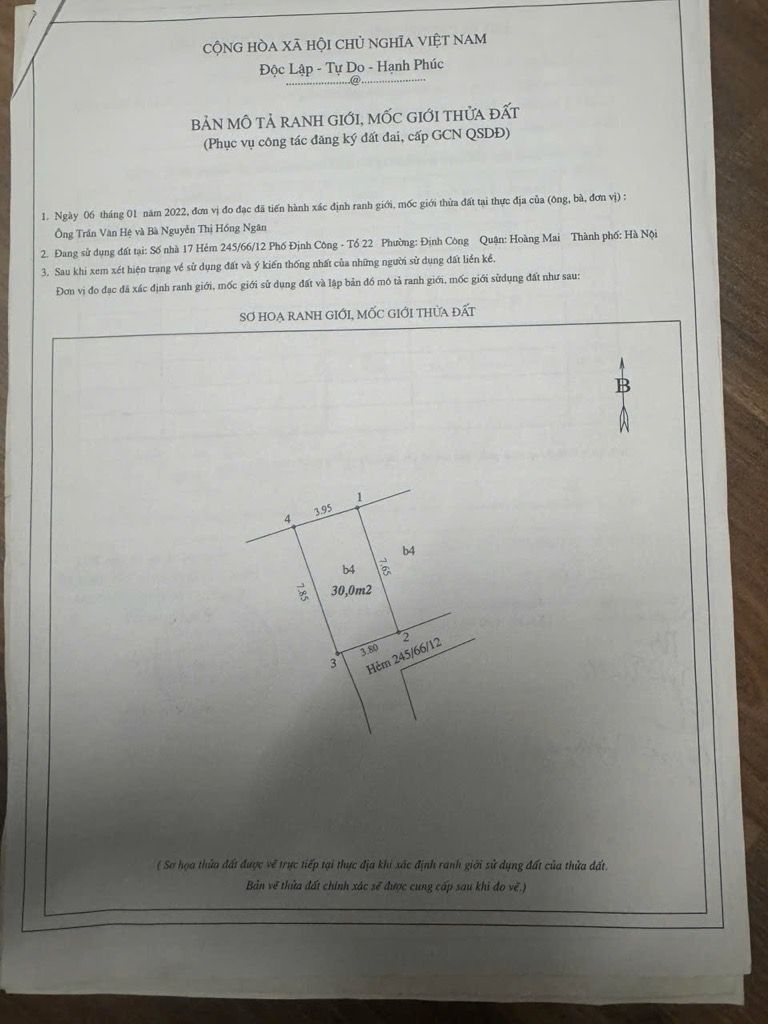 Bán nhà Định Công - diện tích 30m2 5 tầng - Nhà đẹp khách mua về ở luôn - giá 4,5 tỷ