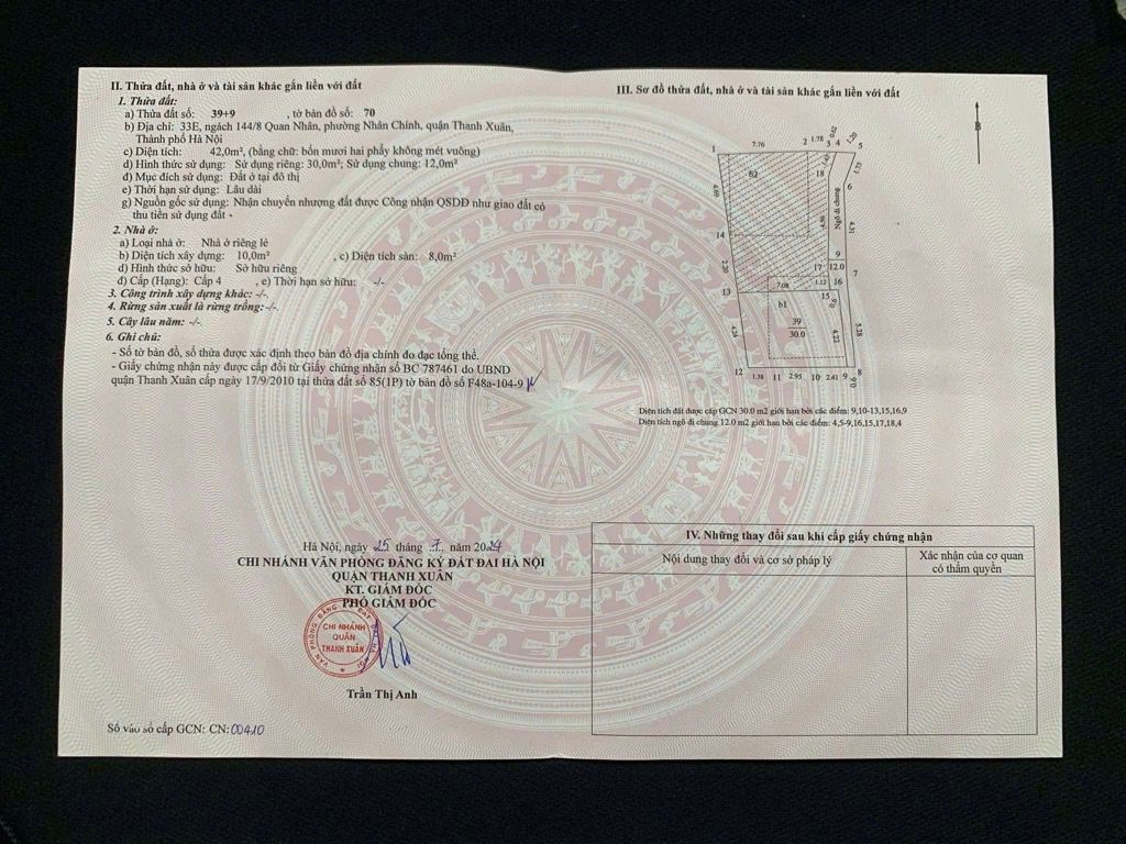 Bán nhà Quan Nhân - diện tích 30m2 6 tầng - Nhà đẹp, ở ngay - giá 8,6 tỷ