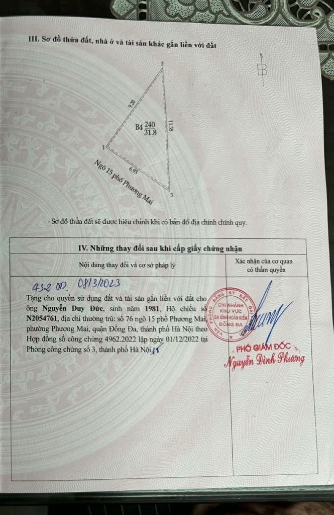 Bán nhà Phương Mai - diện tích 32m2 5 tầng - Ngõ 15 Phương Mai - giá 8,6 tỷ