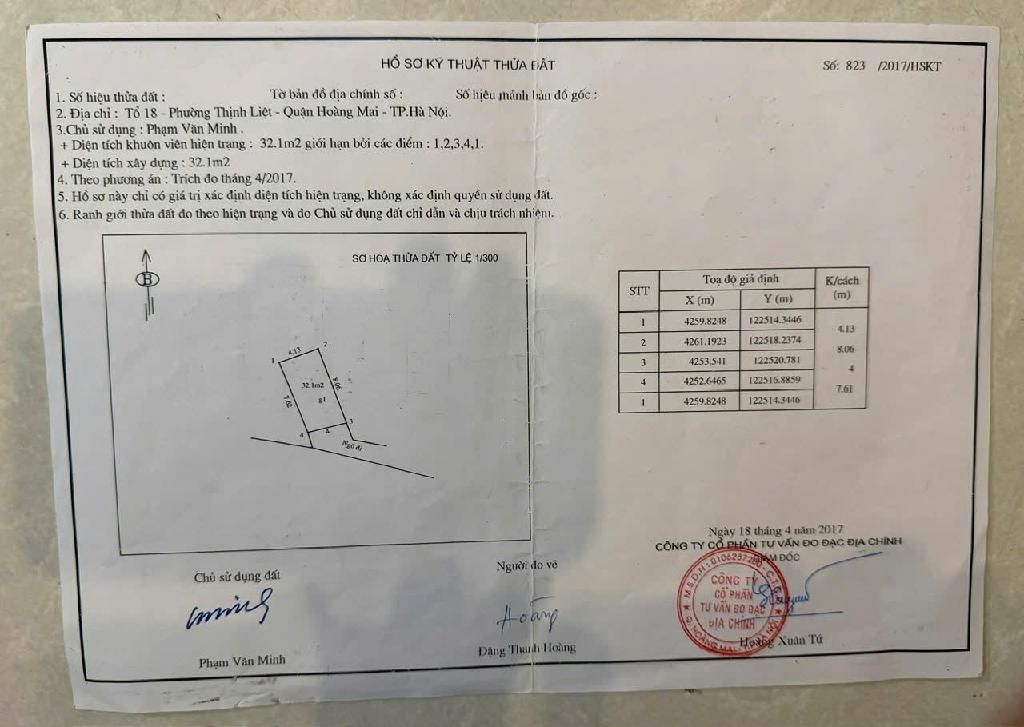 Bán nhà Giáp Nhị - diện tích 32m2 1 tầng - ô tô tránh - giá 3,5 tỷ