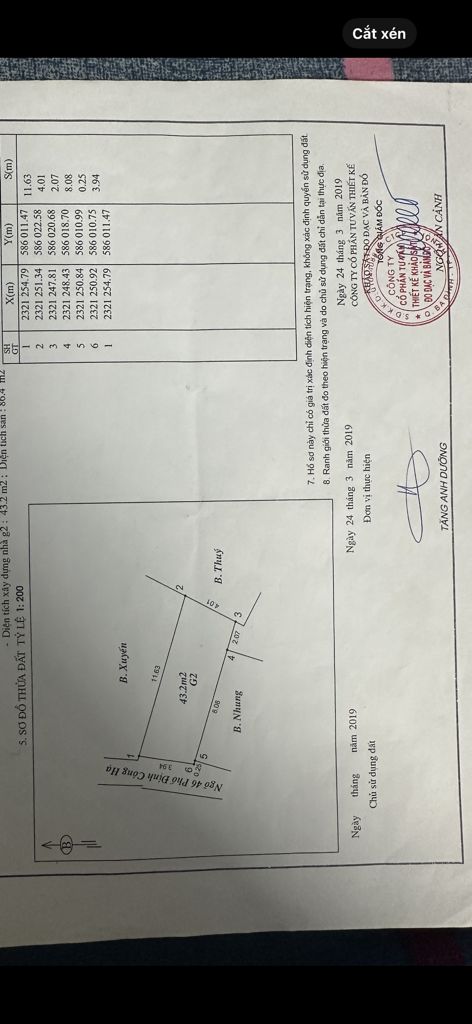Bán nhà Định Công Hạ - diện tích 43.2m2 4 tầng - Ngõ thông, gần ô tô - giá 3,7 tỷ