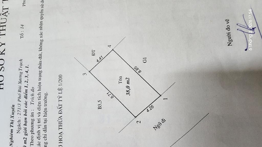 Bán nhà Bùi Xương Trạch - diện tích 38m2 3 tầng - Mặt ngõ thông ô tô tránh - giá 5,25 tỷ