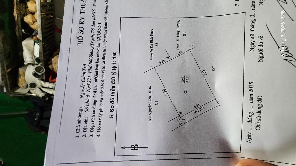 Bán nhà Bùi Xương Trạch - diện tích 42m2 3 tầng - Lô góc thoáng sáng - giá 6,2 tỷ