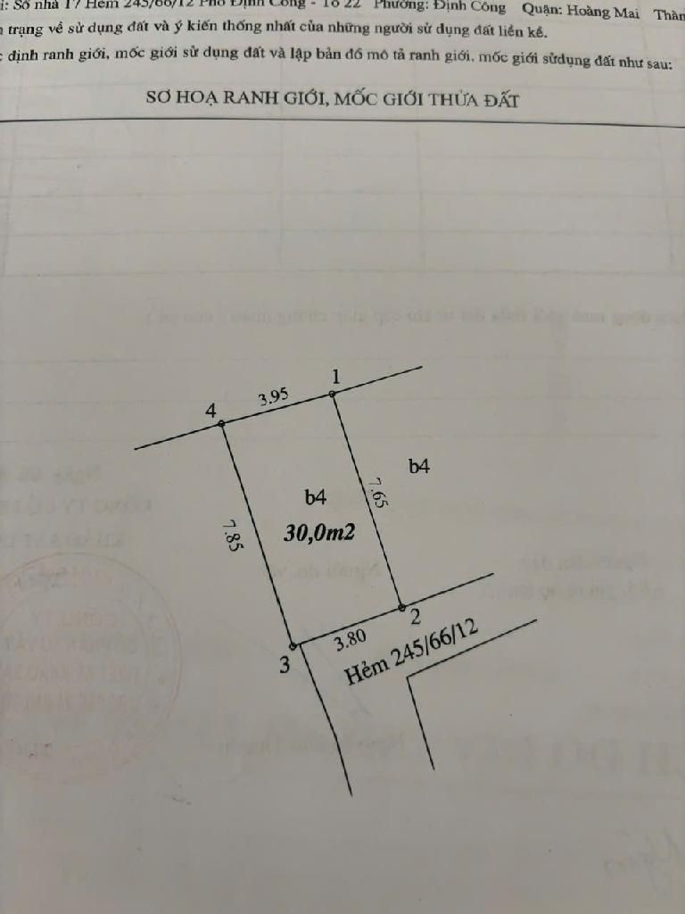 Bán nhà Định Công - diện tích 30m2 5 tầng - Lô góc - giá 4,5 tỷ