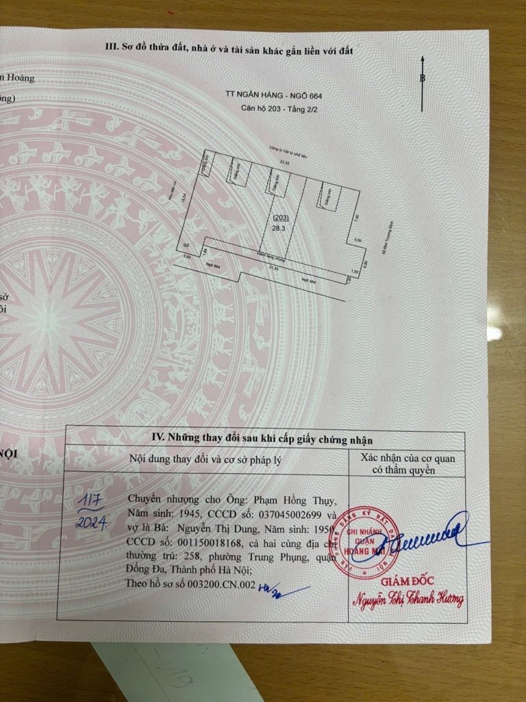 Bán nhà Trương Định - diện tích 28,3m2 2 tầng - gần phố - giá 4,35 tỷ