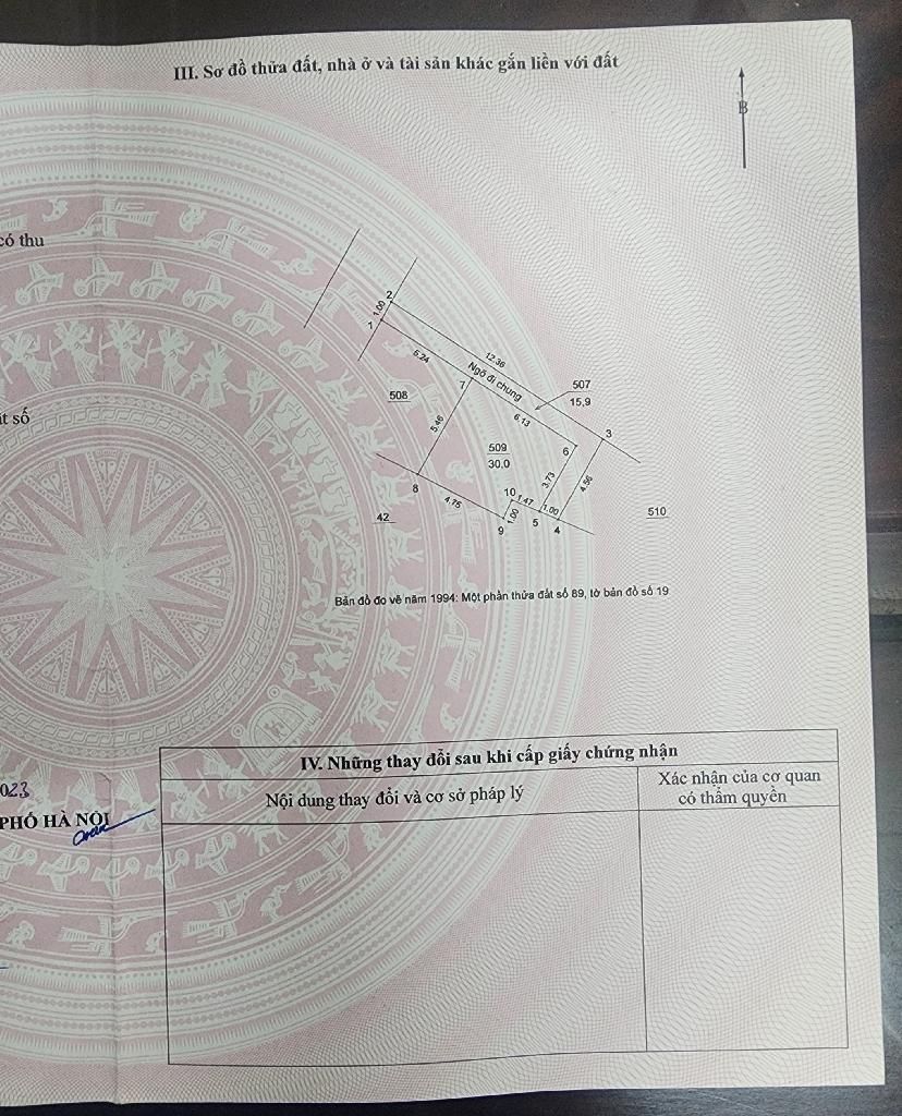 Bán nhà Khuyến Lương - diện tích 30m2 6 tầng - thang máy, ba gác đỗ cửa - giá 8,5 tỷ