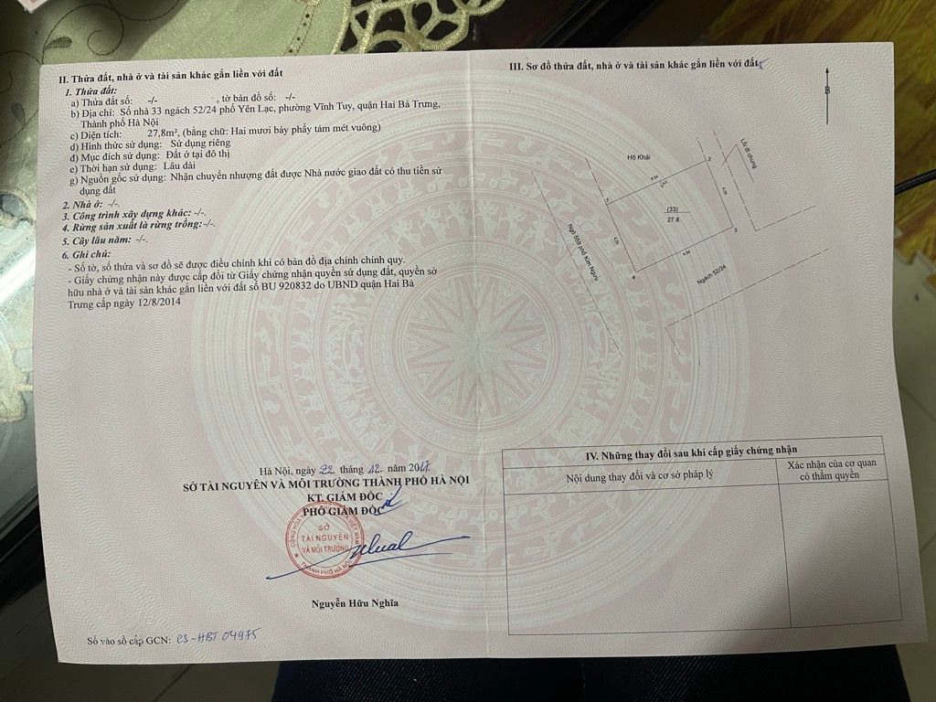 Bán nhà Kim Ngưu - diện tích 45m2 4 tầng - ô tô qua nhà - giá 9,6 tỷ