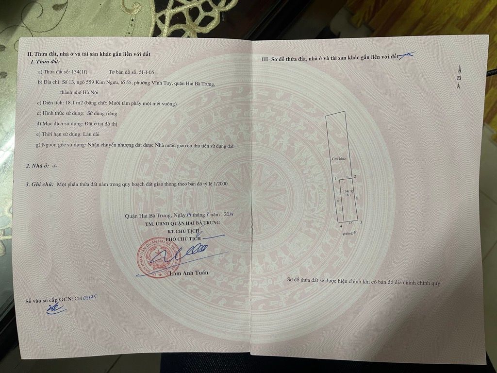 Bán nhà Kim Ngưu - diện tích 29m2 4 tầng - ô tô qua nhà - giá 6,35 tỷ