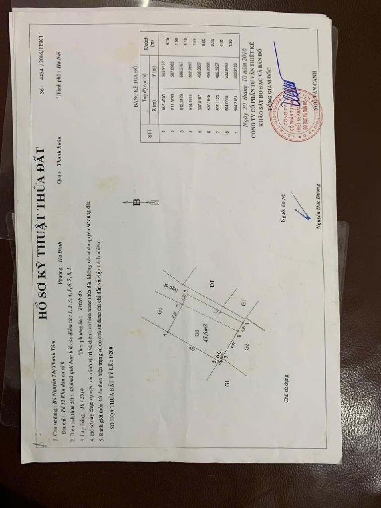 Bán nhà Nguyễn Xiển - diện tích 45,6m2 2 tầng - nhà chưa đánh số - giá 2,5 tỷ