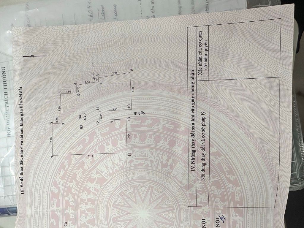 Bán nhà Thọ Lão - diện tích 44m2 3 tầng - gần ô tô - giá 11,6 tỷ