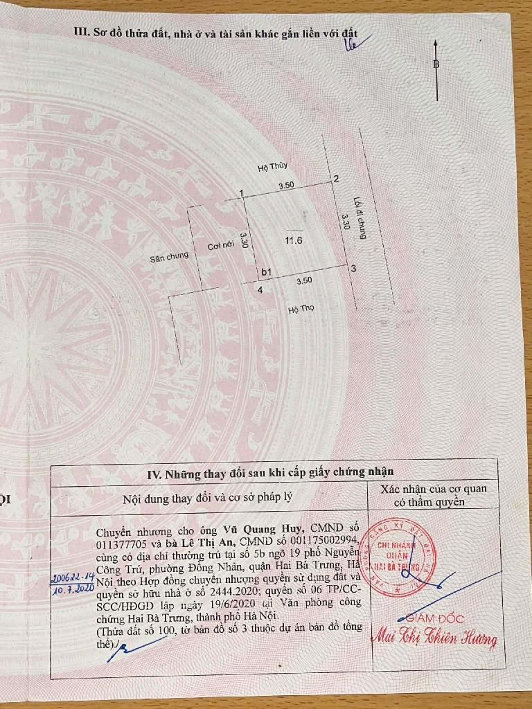 Bán nhà Nguyễn Công Trứ - diện tích 12m2 2 tầng - Nhà đẹp long lanh - giá 4,25 tỷ