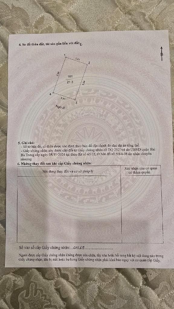 Bán nhà Phố Vọng - diện tích 21,3m2 5 tầng - Nhà đẹp ở luôn - giá 7,35 tỷ