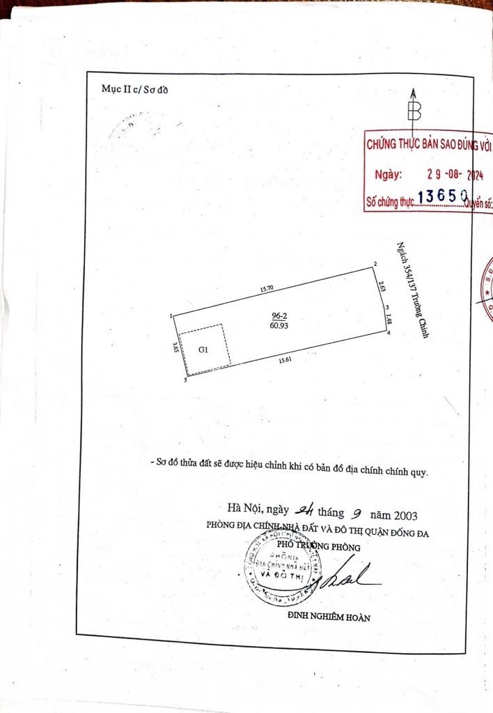 Bán nhà Trường Chinh - diện tích 60.9m2 9 tầng - ô tô tránh - giá 23,5 tỷ