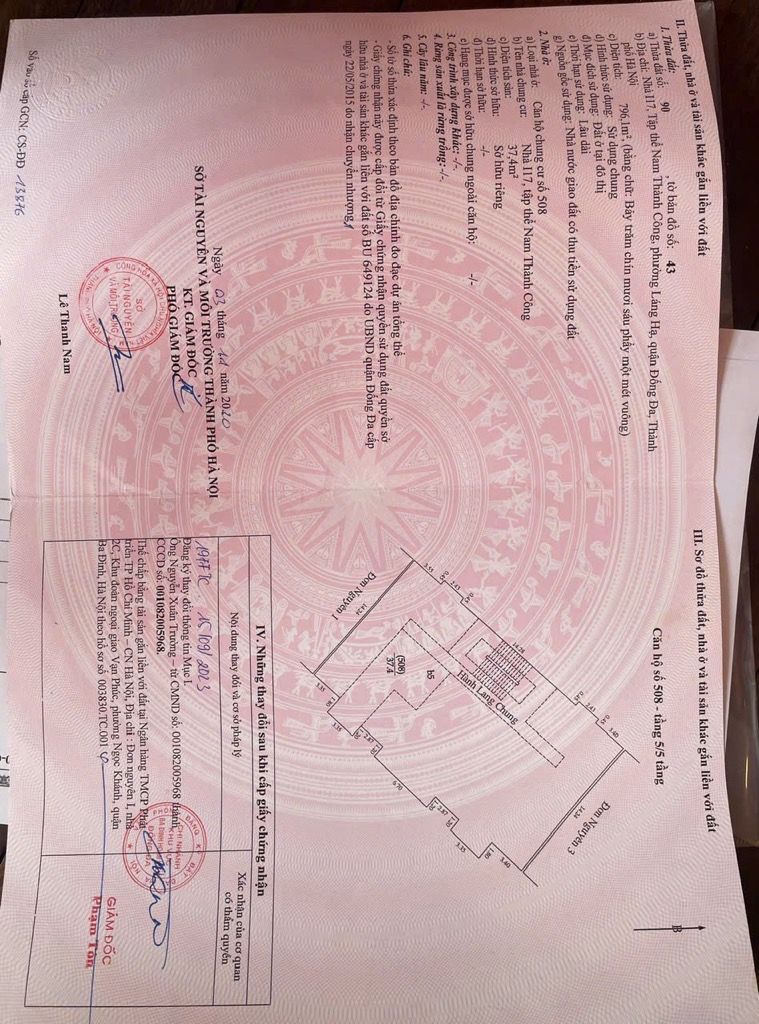 Bán nhà Yên Lãng - diện tích 37,4m2 1 tầng - Duplex 2 tầng - giá 5,7 tỷ