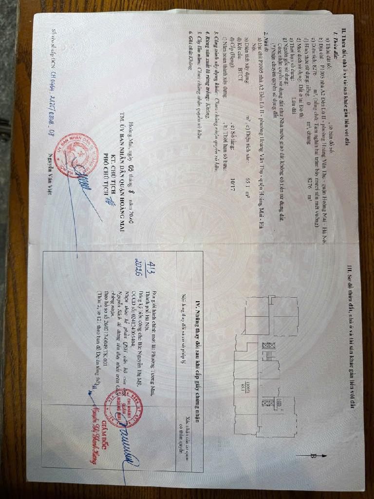 Bán nhà Đền Lừ - diện tích 65,1m2 1 tầng - Nhà đẹp hiếm có - giá 5,2 tỷ