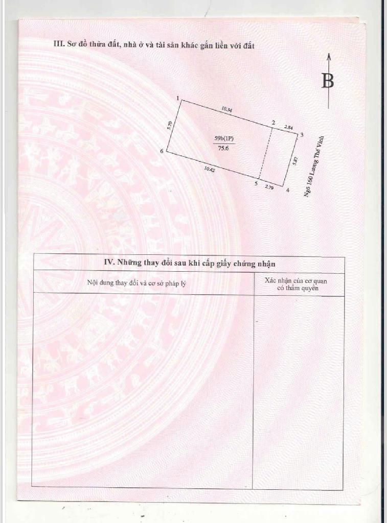 Bán nhà Lương Thế Vinh - diện tích 76m2 3 tầng - Ô tô đỗ cửa - giá 21 tỷ