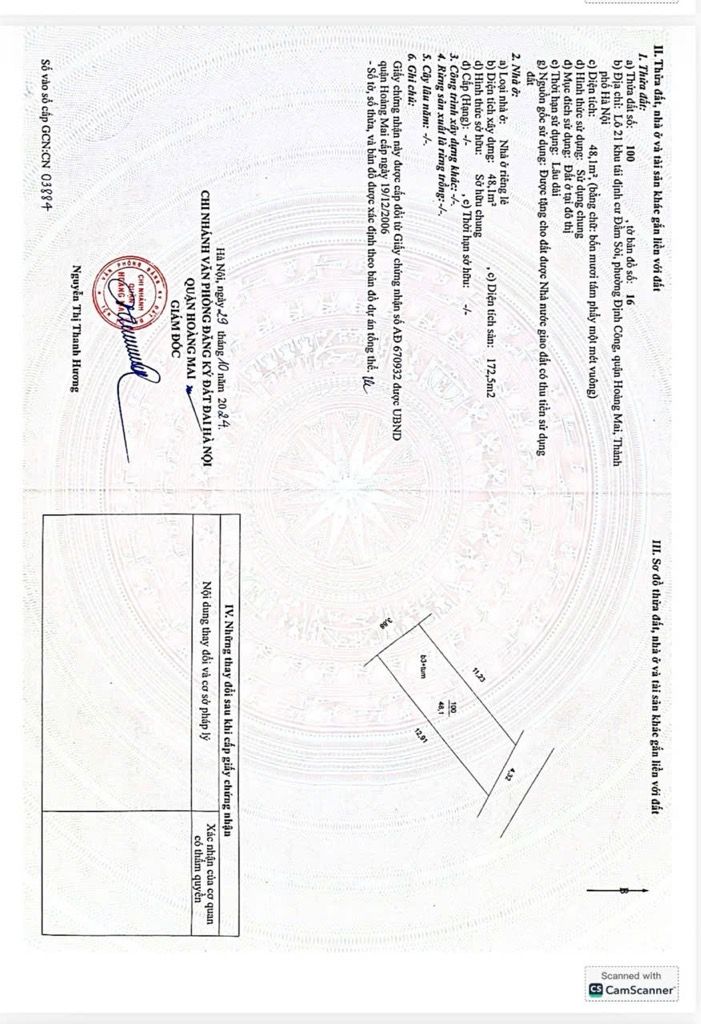 Bán nhà Trần Điền - diện tích 48m2 3 tầng - Ô tô tránh - giá 20 tỷ