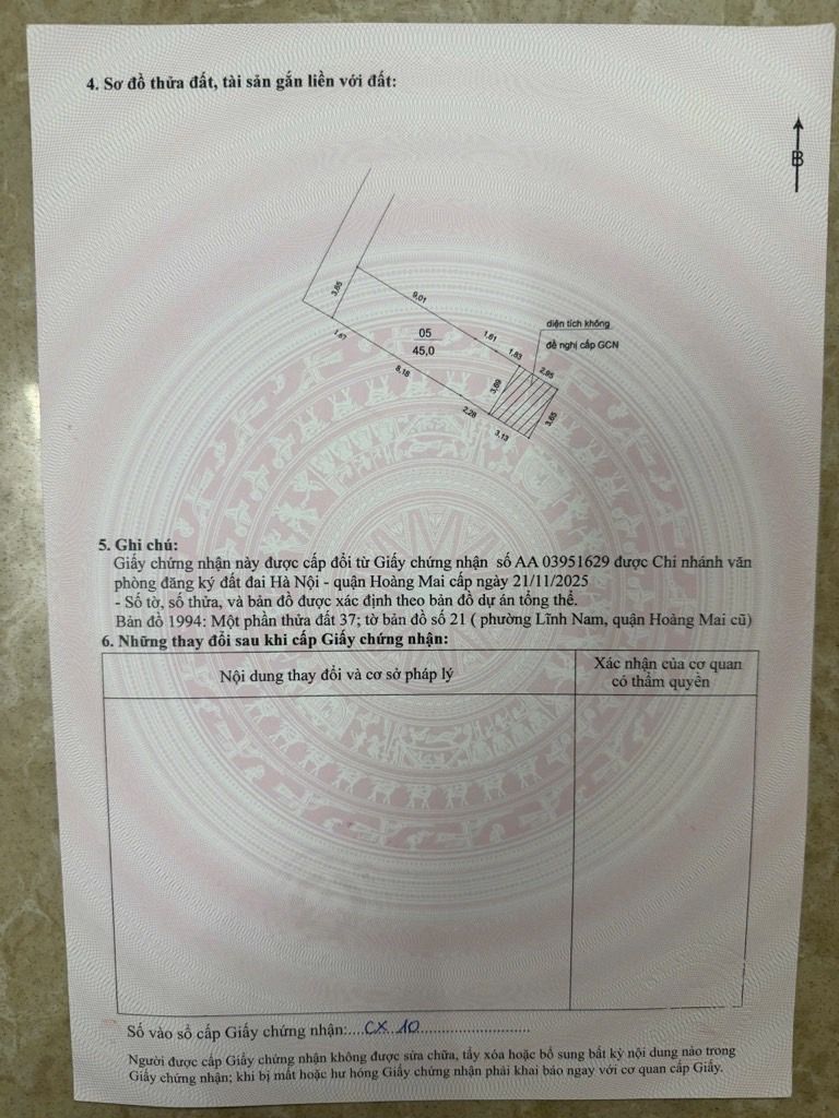 Bán nhà Lĩnh Nam - diện tích 56m2 1 tầng - Cách ô tô, mặt ngõ thông 10 bước chân - giá 7,6 tỷ