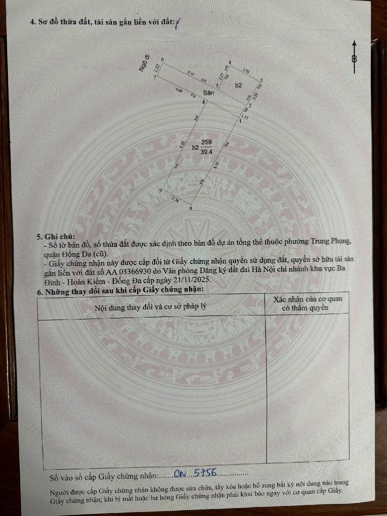 Bán nhà Chợ Khâm Thiên - diện tích 40m2 4 tầng - gần ô tô - giá 8,25 tỷ