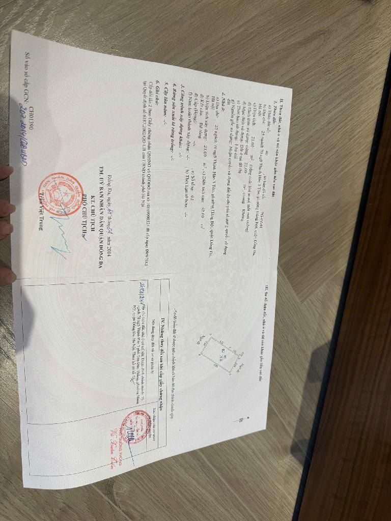 Bán nhà Thịnh Hào - diện tích 21m2 5 tầng - Nhà đẹp, khung cột chắc chắn - giá 7,35 tỷ