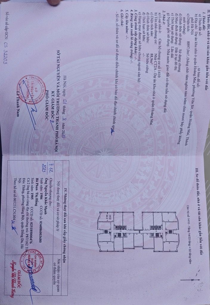 Bán nhà Tam Trinh - diện tích 89m2 1 tầng - Căn hộ 3 ngủ tiện ích ngập tràn - giá 7,9 tỷ