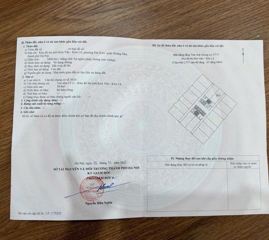 Bán nhà Định Công - diện tích 59,9m2 1 tầng - Căn hộ 3020 -CT11- KĐT Kim Văn Kim Lũ - giá 4,8 tỷ