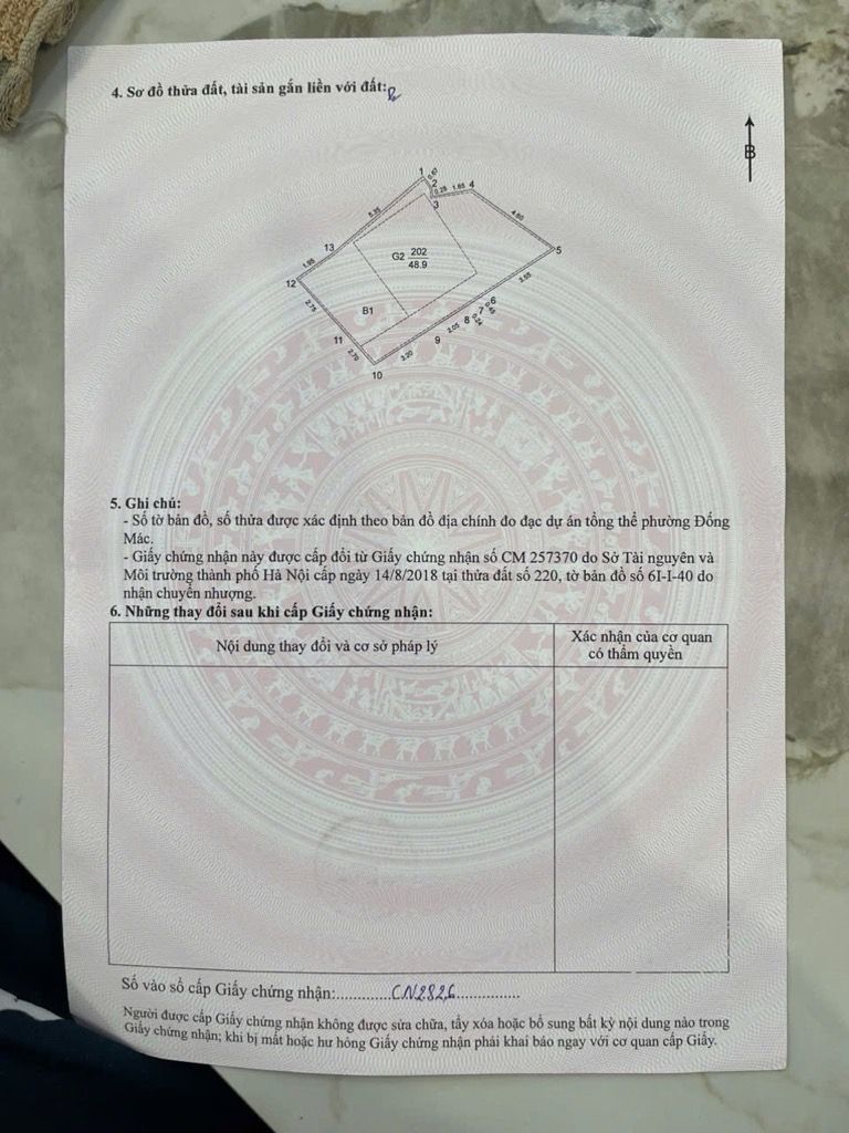 Bán nhà Cảm Hội - diện tích 48.9m2 2 tầng - cách ô tô 10 mét - giá 9,8 tỷ