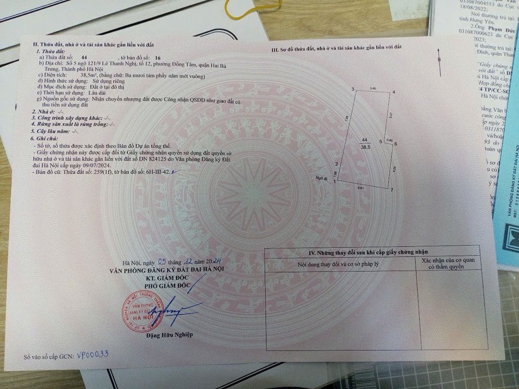 Bán nhà Lê Thanh Nghị - diện tích 38.5m2 6 tầng - Siêu hiếm, cho thuê 36tr - giá 9,9 tỷ