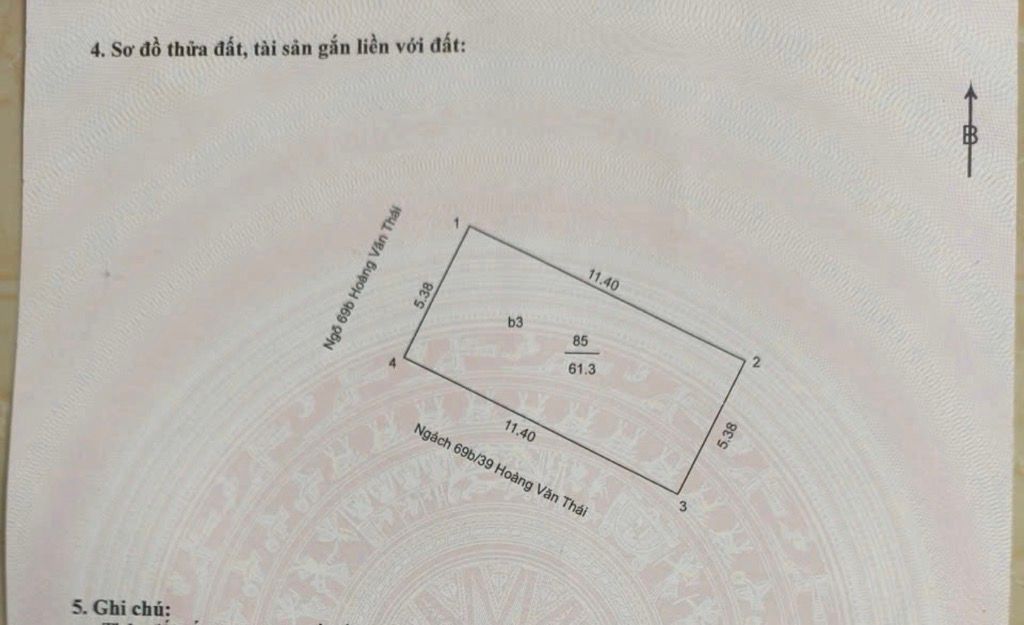 Bán nhà Hoàng Văn Thái - diện tích 61.3m2 4 tầng - Ô Tô TRÁNH - giá 20 tỷ