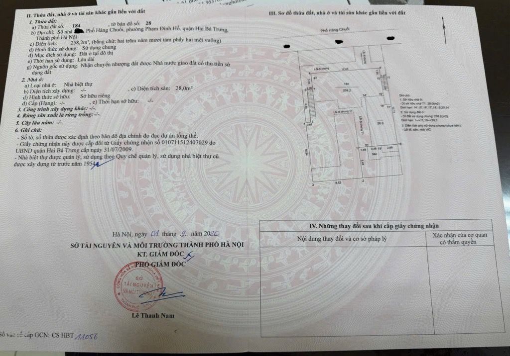 Bán nhà Hàng Chuối - diện tích 60m2 1 tầng - lô góc 3 mặt thoáng - giá 4,4 tỷ