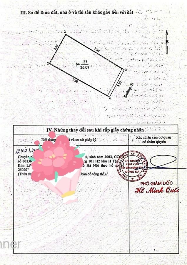 Bán nhà Quốc Tử Giám - diện tích 26m2 4 tầng - Đất vàng Văn Miếu - giá 8,25 tỷ