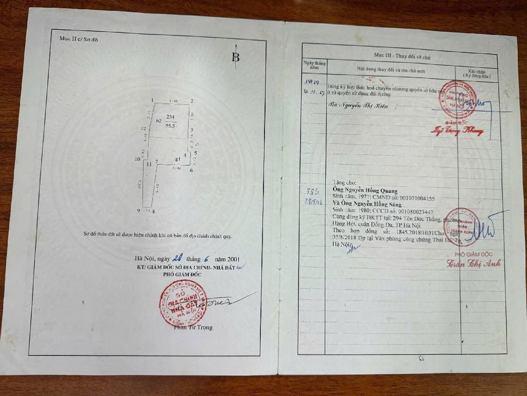 Bán nhà Khương Trung - diện tích 56m2 2 tầng - 20M RA Ô TÔ - giá 8,8 tỷ