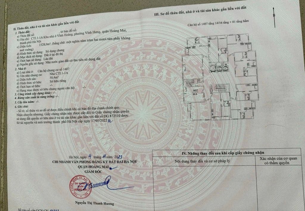 Bán nhà hồ Vĩnh Hoàng - diện tích 50.4m2 1 tầng - View hồ thoáng đẹp - giá 4,5 tỷ