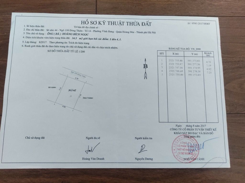 Bán nhà Đông Thiên - diện tích 35m2 2 tầng - ô tô qua lại - giá 3,6 tỷ