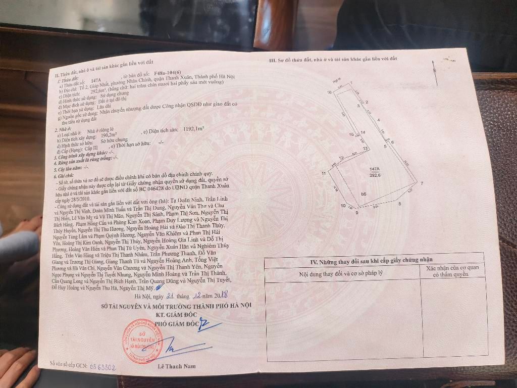 Bán nhà Giáp Nhất - diện tích 120m2 2 tầng - Ô tô tránh - giá 4,65 tỷ