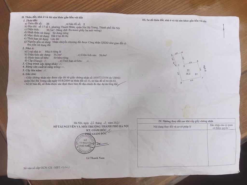 Bán nhà Trần Khát Chân - diện tích 36m2 5 tầng - Nhà đẹp hiếm có - giá 11,8 tỷ