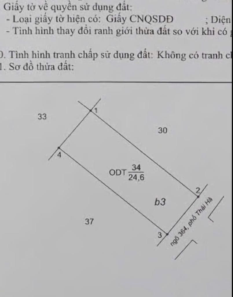 Bán nhà Thái Hà - diện tích 25m2 4 tầng - gần ô tô - giá 5 tỷ