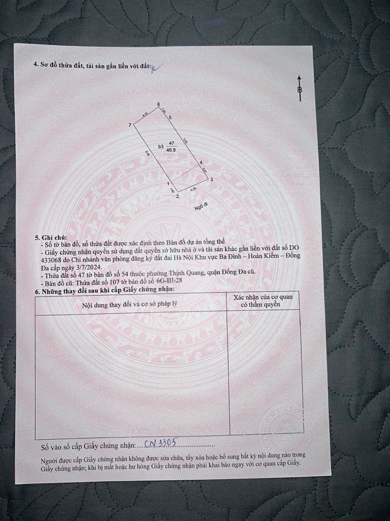 Bán nhà Thịnh Quang - diện tích 47m2 5 tầng - phân lô đẹp - giá 20,5 tỷ