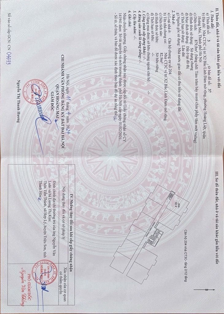 Bán nhà Bắc Linh Đàm - diện tích 82,9m2 2 tầng - Chung cư CT3X2 - giá 7,25 tỷ