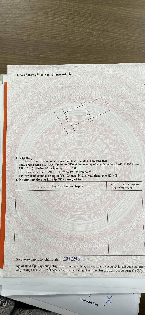 Bán nhà Yên Duyên - diện tích 52m2 4 tầng - Lô góc - giá 19 tỷ