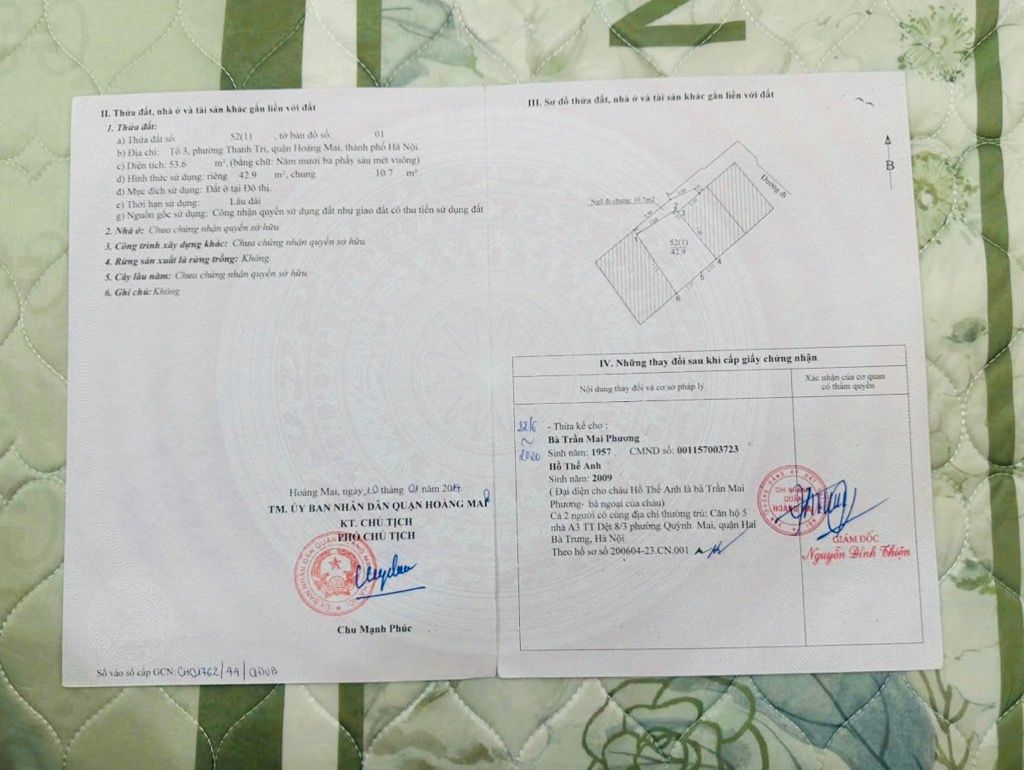 Bán nhà Nguyễn Khoái - diện tích 42.9m2 5 tầng - thang máy, gần ô tô - giá 8,9 tỷ