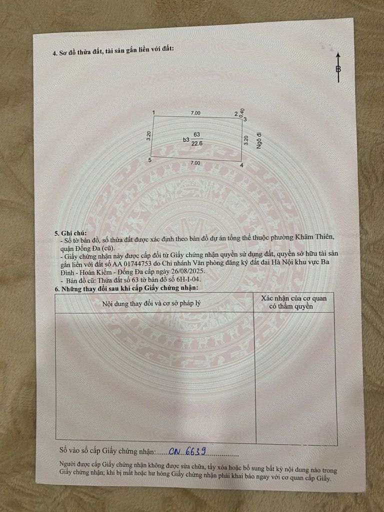 Bán nhà Ngõ Thiên Hùng - diện tích 22.6m2 4 tầng - Lô góc 2 mặt thoáng - giá 6,6 tỷ