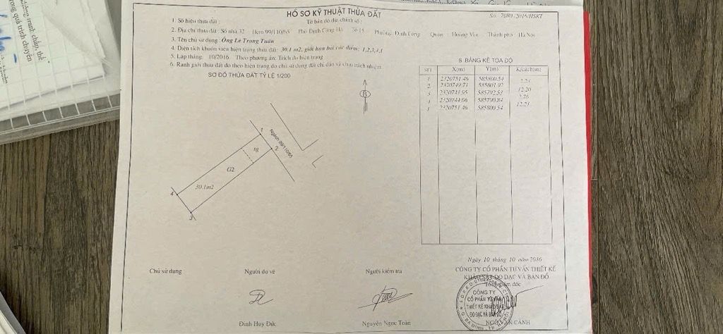 Bán nhà Định Công Hạ - diện tích 30m2 2 tầng - Ô tô đậu cửa - giá 0,315 tỷ