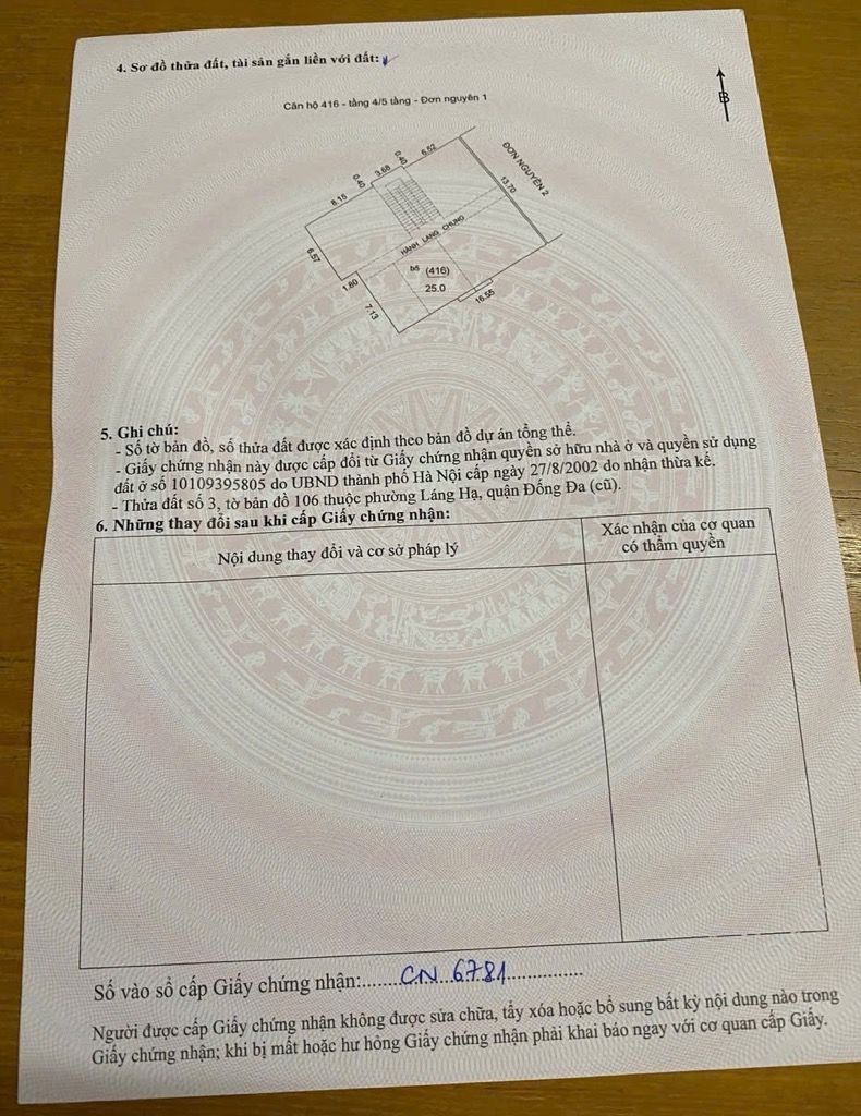 Bán nhà Láng Hạ - diện tích 25m2 1 tầng - Tập thể 111 - giá 3,9 tỷ